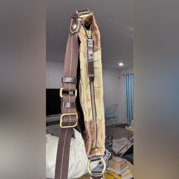 Coach Signature Patchwork STUDDED Demi File Bag crossbody style 20348 - Picture 15 of 17